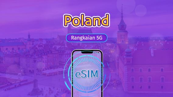 Poland | 4G/5G eSIM | Pakej data | Caj 24 jam | 7-30 hari | Kod QR
