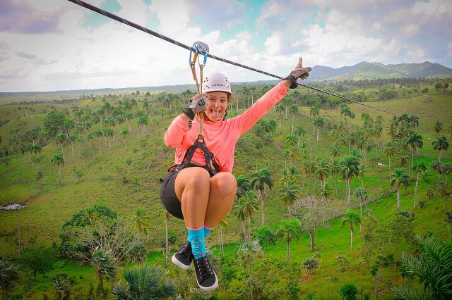 Zipline Punta Cana - 8 laluan dan jambatan gantung yang menyayat hati
