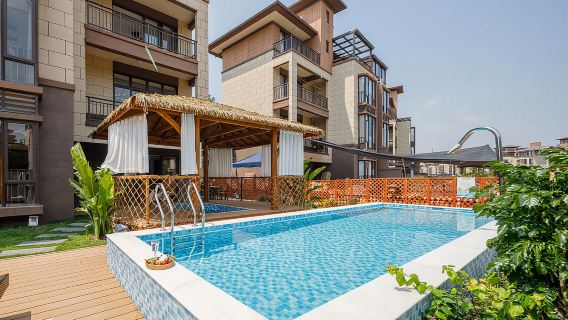 佛山美的鷺湖森林公園度假區·過夜露營【獨棟4房別墅 獨立KTV房+烤爐+麻將+私家泡池】