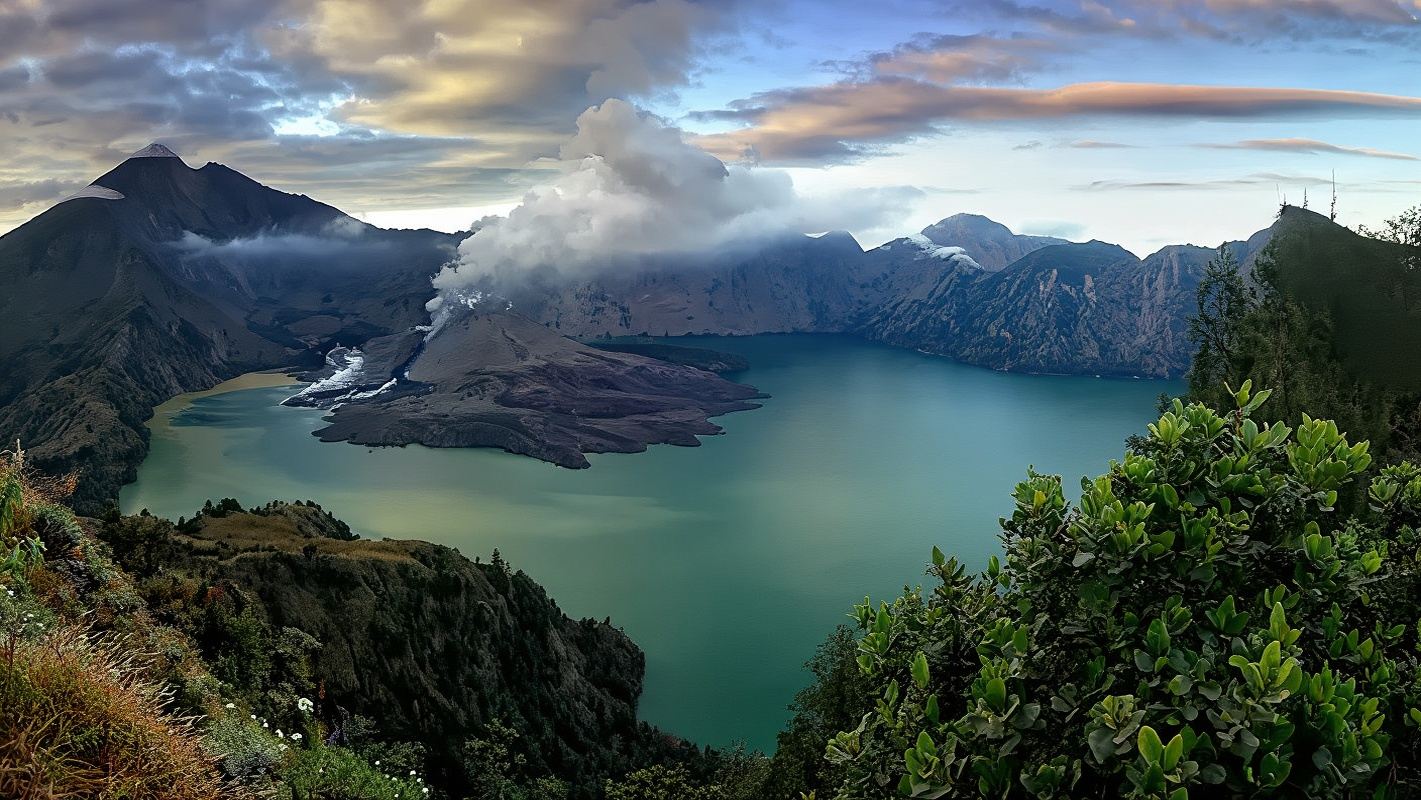 Lombok · servizi del campeggio[Trekking al Monte Rinjani fino alla vetta in 3 giorni]