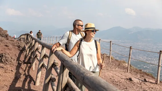 Tour de día completo por Pompeya y el Vesubio con entrada sin colas desde Nápoles