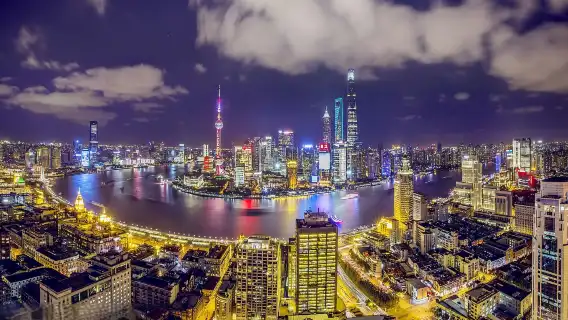 เส้นทางห้ามพลาดในเซี่ยงไฮ้ หอไข่มุกตะวันออก ล่องเรือแม่น้ำผู่เจียงยามค่ำคืน ทัวร์วันเดียวแบบกลุ่มภาษาจีน (รวมการล่องเรือ)