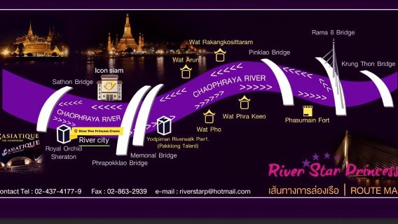 Bangkok: Dinner-Kreuzfahrt auf der River Star Princess Chao Phraya