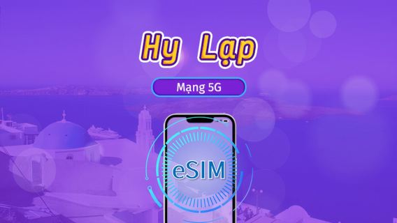 Hy Lạp | eSIM 5G/4G | Gói ngày/Gói dữ liệu | Tính phí theo ngày tự nhiên | 1-30 ngày | Mã QR