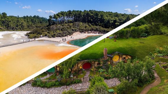 Hobbiton & Rotorua including Wai-O-Tapu - Small Group Tour from Auckland