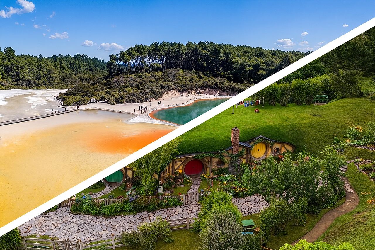 Hobbingen und Rotorua inklusive Wai-O-Tapu – Kleingruppentour ab Auckland