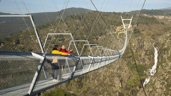 From Porto Suspension Bridge 516 Arouca and Passadiços do Paiva