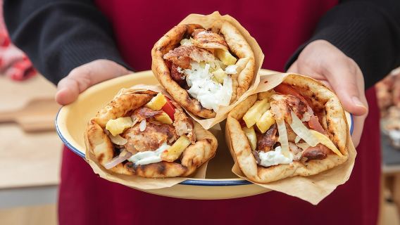 Recorrido gastronómico callejero de Atenas