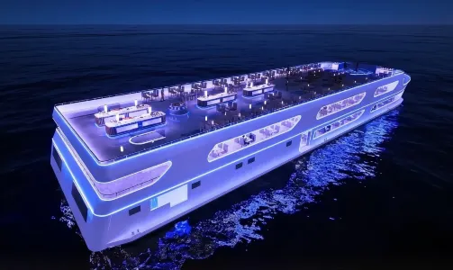 奢麗白號夜遊湄南河 新船 從ICONSIAM 暹羅天地碼頭出發