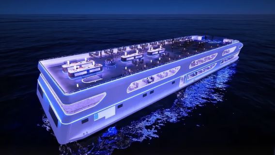 The Luxury White Dinner Cruise New Boat Departs from ICONSIAM Pier Bangkok