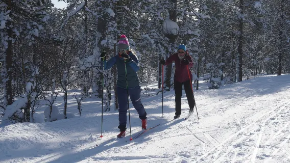 Saariselkä: Cross-Country Ski Lesson