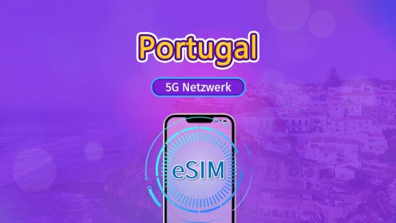 Portugal | 5G/4G eSIM | Gesamtpaket | 24-Stunden Abrechnung | 7–30 Tage | QR-Code