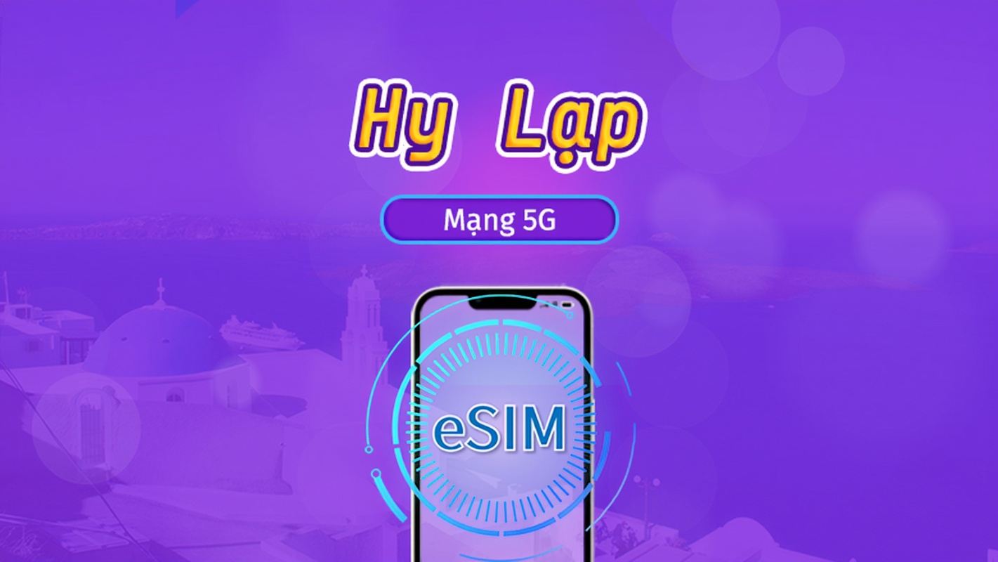 Hy Lạp | eSIM 5G/4G | Gói trọn gói | Tính phí mỗi 24 giờ | 7–30 ngày | Mã QR