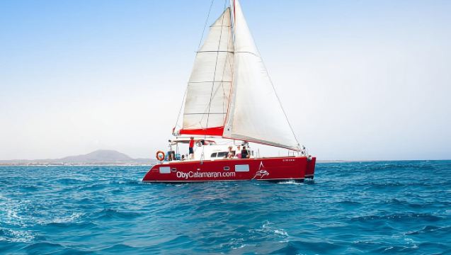Fuerteventura: Kapal Pesiar Katamaran ke Pulau Lobos dengan Makan Siang