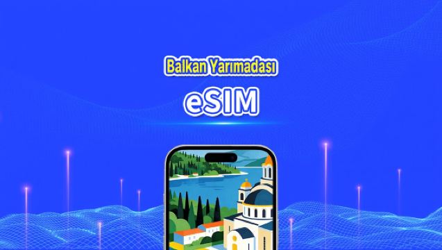 Avrupa Balkan Yarımadası eSIM | 4G | Yüksek Hızlı İnternet | Günlük Paket/Veri Paketi | 24 Saat | 1-30 Gün | QR Kodu