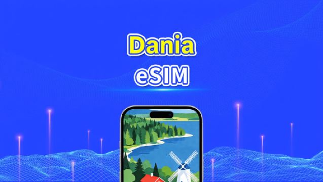 Duńska eSIM | Szybki transfer danych | 5G/4G | Pakiety dzienne/pakiety danych | 24 godziny | 1-30 dni | Kod QR
