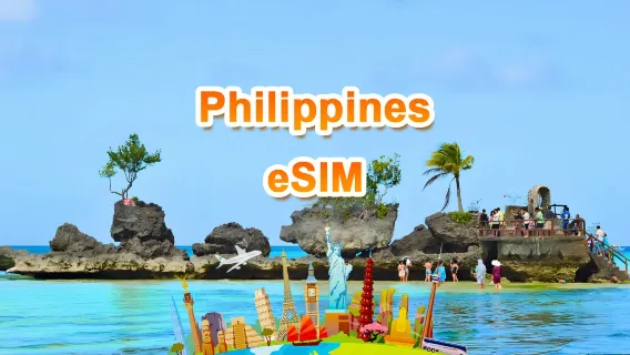 eSIM 5G de Filipinas | Paquete diario/Paquete total | 500 MB/día - 30 GB en total | 1-30 días | Sistema de 24 horas | QR code