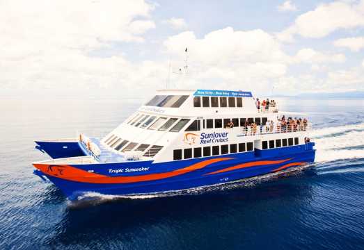 Cairns Sunlover Reef Cruises Great Barrier Reef 1-day tour [Round-trip cruise/Scenic helicopter flight] AUD 283.34