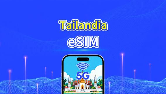 eSIM Tailandia | 5G/4G | Paquete de datos diario/total | 1–30 días | Facturación por día natural | Código QR