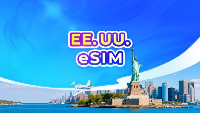 eSIM 5G de Estados Unidos | Paquete diario/Paquete de datos | Facturación por 24 horas | 1-30 días | Código QR (excluye Guam y Saipán)