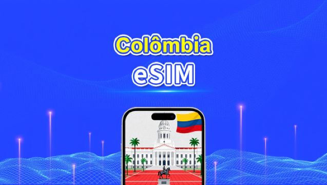 eSIM Colômbia | 5G/4G | Dados de alta velocidade | 24 horas | Dias opcionais | Código QR