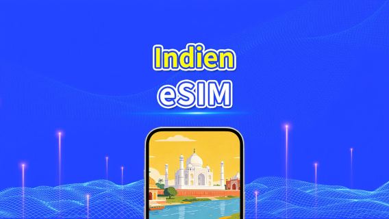 Indien 4G eSIM | Multi-Netz-Abdeckung | Tages-/Gesamt-Datenpaket | 1–30 Tage | Kalendertag-Abrechnung | QR-Code