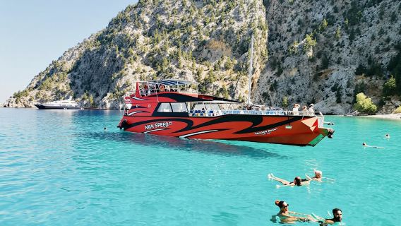High-speed boat cruise to Symi Island and St George's Bay