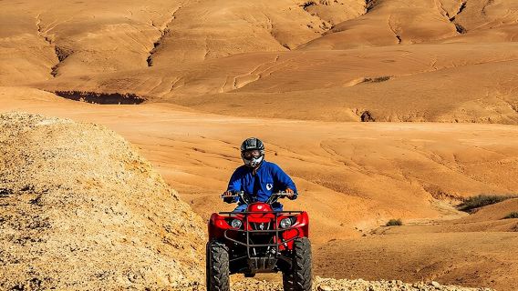 Marrakech: Agafay Desert ,Camel Ride & quad bike and Dinner show