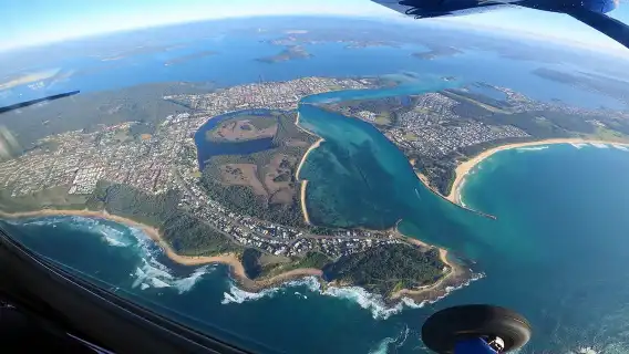 Parachuting in Hunter Valley, Newcastle, Sydney, Australia (regular pick-up and drop-off + photo and video included)