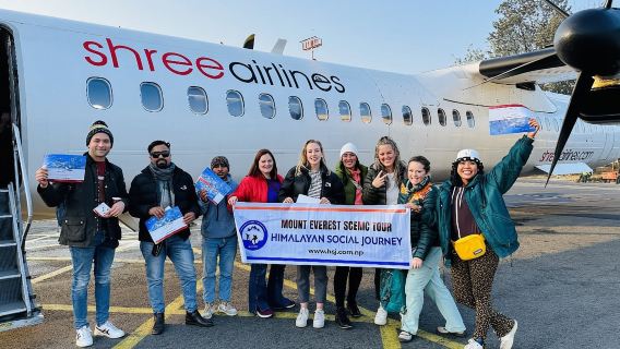 Kathmandu: Mount Everest Scenic Tour per vliegtuig met transfers