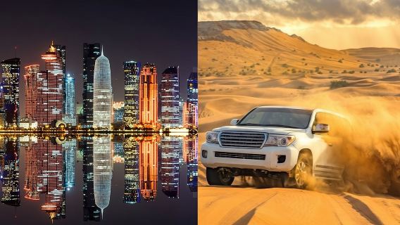 Doha: Tour combinado por la ciudad y safari por el desierto