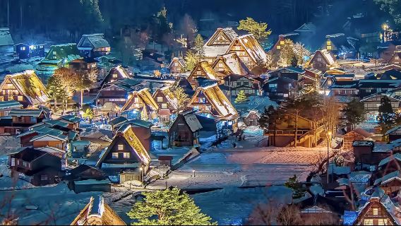 Japan Nagoya Gunjo Hachiman Castle + Gero Hot Spring Gassho Village one-day tour hotel pick up small group