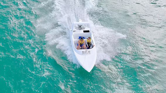 Cancun: Avventura in motoscafo nella giungla e tour della laguna