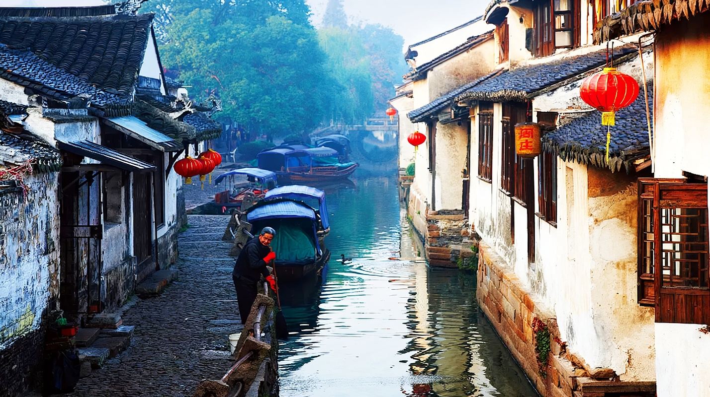 Business Van | Optional English Guide | Departing from Hangzhou: Zhouzhuang Ancient Town + Complimentary Cruise
