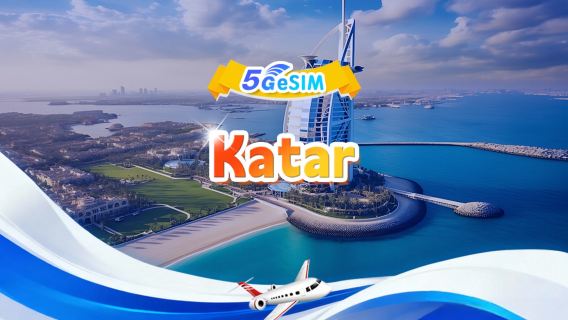 Katar 5G eSIM | Komplettpaket | 1 GB–30 GB | 3–30 Tage | QR Code