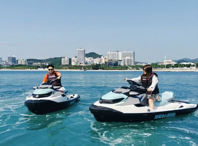 三亞大東海摩托艇自駕30分鐘 隨到隨玩 照片視頻免費送 多種海上項目可選