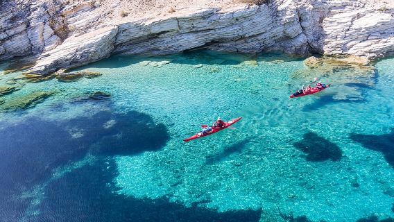 Lefkada Kayak : Explore Blue Cave with a Taste of Greece