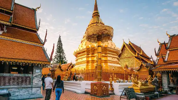 清邁素貼山+雙龍寺+清邁大學一日遊 清邁夜景/泰式火鍋可選