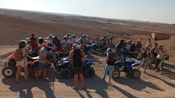 EN Quad tour to the Desert DE la Palmeraie DE Marrakech