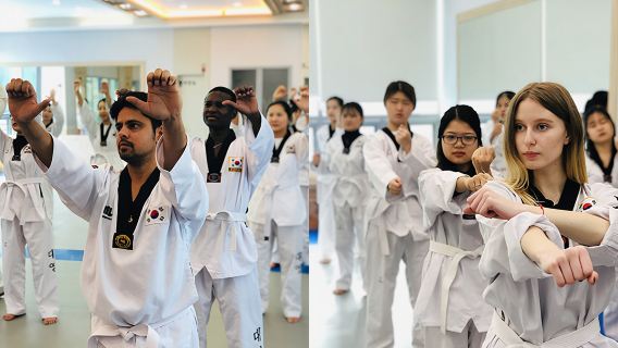 Taekwondo cultural experience course for foreigners