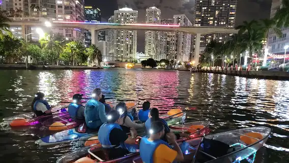 L.E.D. Light Kayak Miami City Lights