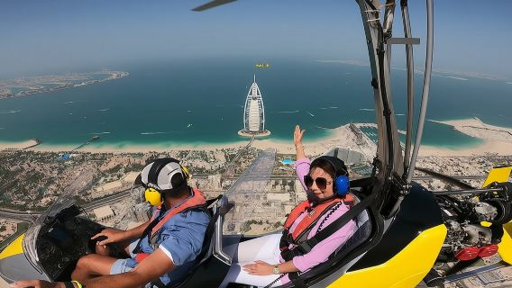 Penerbangan Gyrocopter di Dubai melintasi Palm Jumeirah β Pengalaman Skyhub