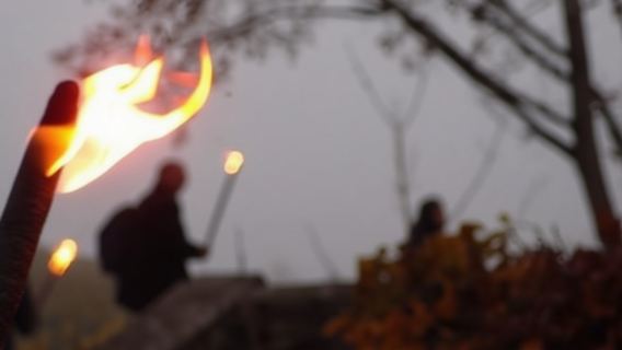 Torchlight mulled wine hike in Wiesbaden