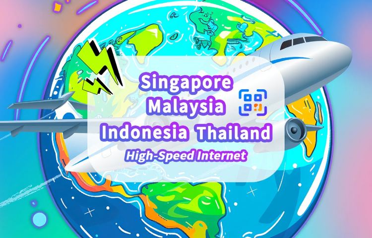 東南亞 eSIM | 新加坡/馬來西亞/泰國/印尼 | 5G/4G | 自然日 | 1-30天 | QR code