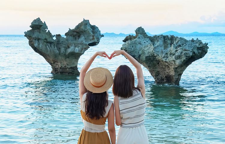 沖繩北部一日遊+美麗海水族館4小時+古宇利島+美國村+含門票