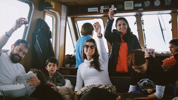 Sailing Ushuaia Beagle Channel in a yatch