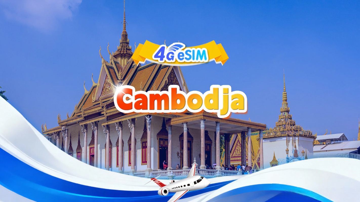 Cambodja 4G eSIM|Dagelijkse benodigdhedenpakket/totaalpakket| 500MB/dag - Totaal 30 GB|1-30 dagen|24-uurssysteem|QR code