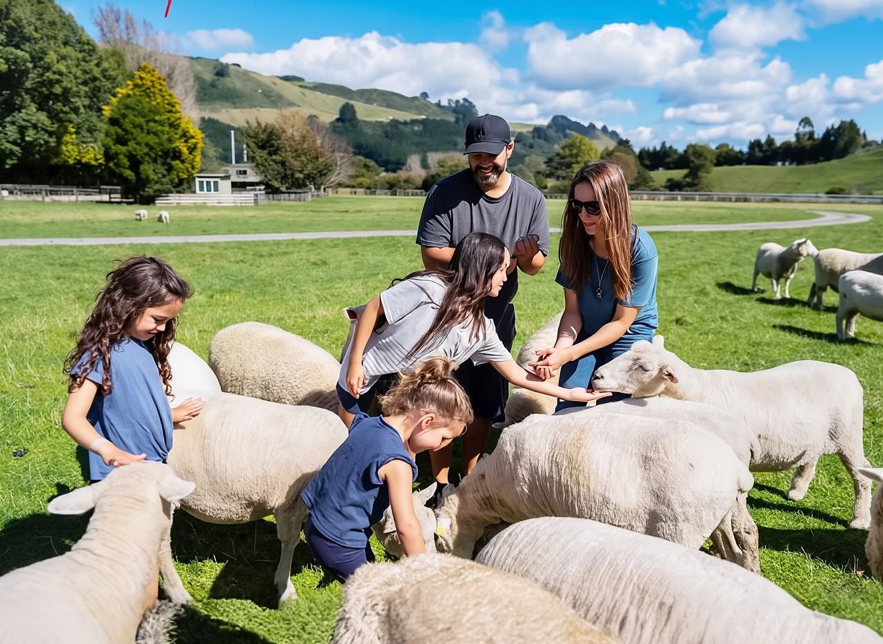 Esperienza di tosatura delle pecore alla Fattoria Agrodome a Rotorua, Nuova Zelanda