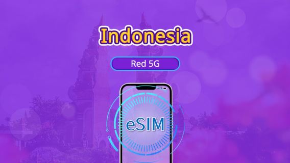 Indonesia | eSIM 4G/5G | Paquete diario/de datos | Facturación por 24 horas | Duración de 1 a 30 días | Código QR