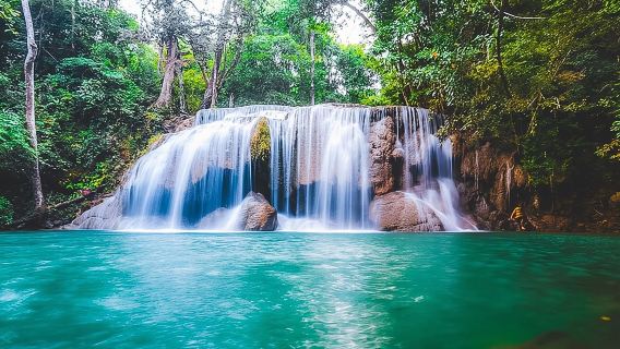 Erawan Waterfall and Elephant Care: Private Tour to Kanchanabur